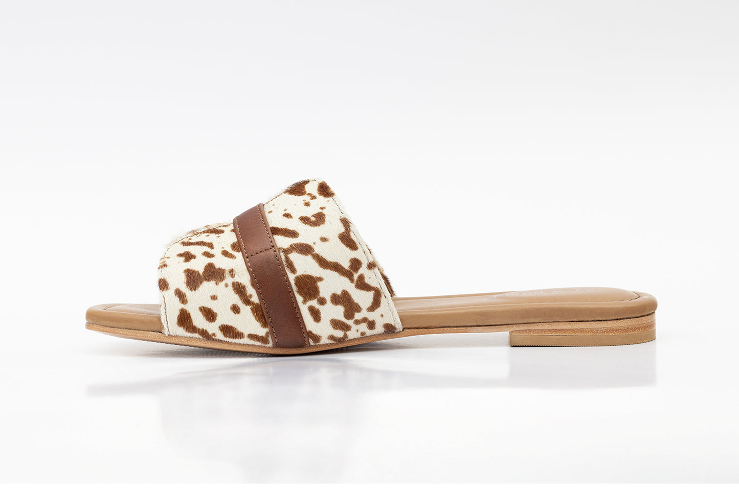 Alaina Natural Fur Brown / Cognac Leather